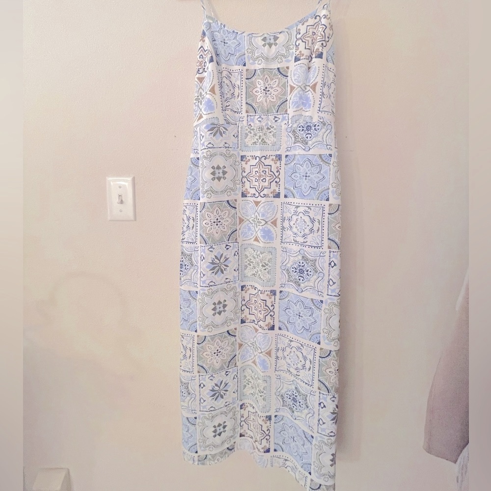 Abercrombie & Fitch Women's Scoopneck Slip Midi Dress